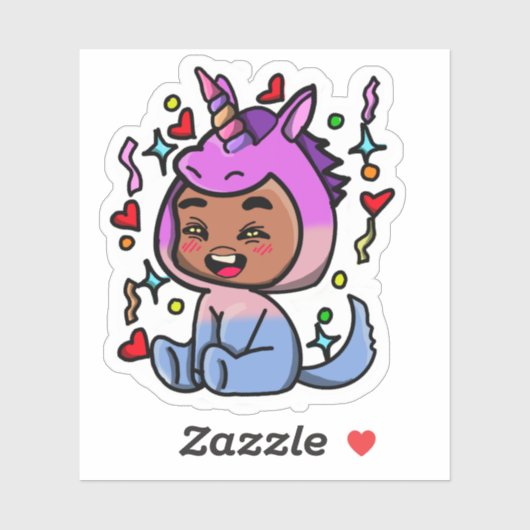 Unicorn Dress-up sticker (Blatt)