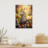 Unicorn Easter Egg Fantasy Poster (Küche)