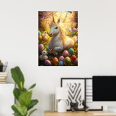 Unicorn Easter Egg Fantasy Poster (Heimbüro)