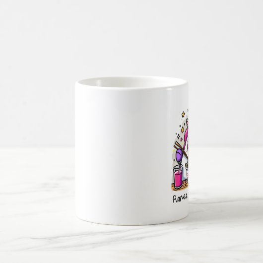 Unicorn Eating Ramen Kaffeetasse (Mittel)