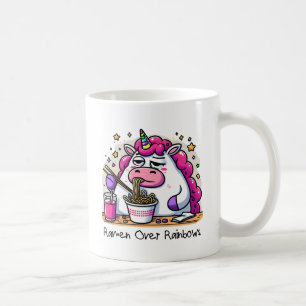 Unicorn Eating Ramen Kaffeetasse