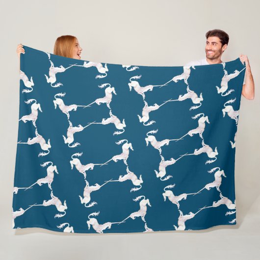 Unicorn – Einhorn – Unicorns – Einhörner Fleecedecke (Beispiel)
