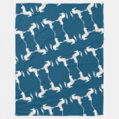 Unicorn – Einhorn – Unicorns – Einhörner Fleecedecke (Vorderseite)