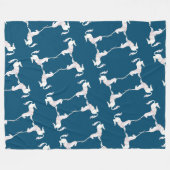 Unicorn – Einhorn – Unicorns – Einhörner Fleecedecke (Vorderseite (Horizontal))