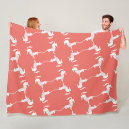 Unicorn – Einhorn – Unicorns – Einhörner Fleecedecke