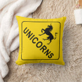 Unicorn - Einhörner - Zeichen überqueren Kissen (Decke)