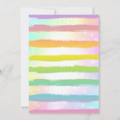 Unicorn-Eiscreme-Einladungs-magisches Einladung (Rückseite)