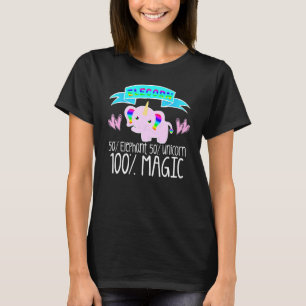 Unicorn Elephant ELECORN Girls Liebe Fairy Ta T-Shirt