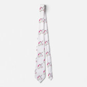 unicorn emoji menswees mennecktie Krawatte (Vorderseite)