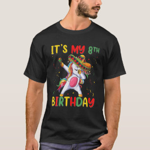 Unicorn Es ist mein 8. Geburtstag 8 Jahre alter Ci T-Shirt