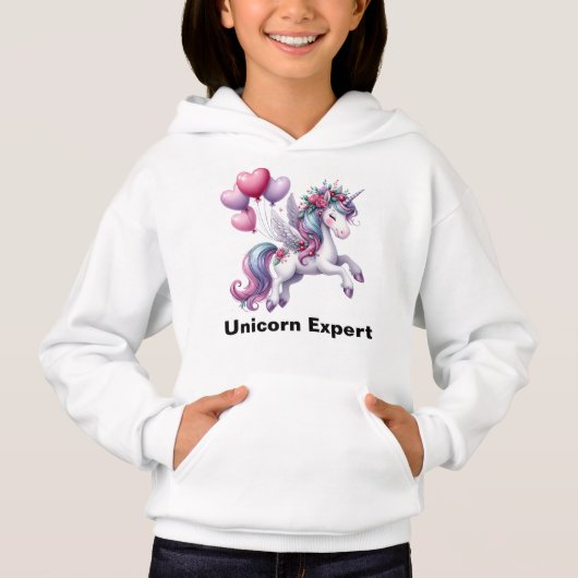 Unicorn-Experte Hoodie (Vorderseite)