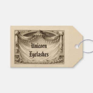 Unicorn Eyelashes Zutaten Etikett für Apotheker Geschenkanhänger