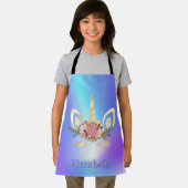 Unicorn Face Holographic Personalisiert Schürze (Insitu)