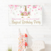 Unicorn Face Niedlich Unicorn Geburtstagsparty Ban Banner