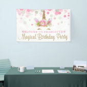 Unicorn Face Niedlich Unicorn Geburtstagsparty Ban Banner
