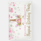 Unicorn Face Niedlich Unicorn Geburtstagsparty Ban Banner