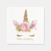 Unicorn Face Paper Napkin Serviette (Vorderseite)