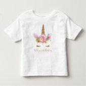 Unicorn Face Ruffle T - Shirt (Vorderseite)