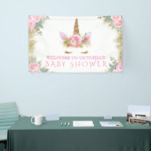 Unicorn Face Unicorn Baby Shower Banner (Messeveranstaltung)