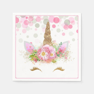 Unicorn Face Unicorn Paper Napkins Serviette