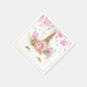 Unicorn Face Unicorn Paper Napkins Serviette (Ecke)