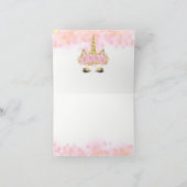 Unicorn Face Unicorn Thank You Cards Dankeskarte (Innenseite)