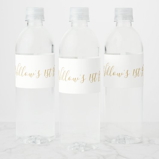 Unicorn-Face-Water-Flasche Lable Wasserflaschenetikett (Flaschen)