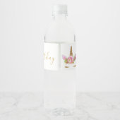 Unicorn-Face-Water-Flasche Lable Wasserflaschenetikett (Rückseite)