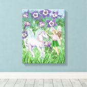 Unicorn Fairy Leinwand (Insitu (Holzboden))