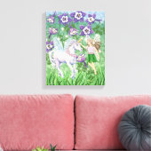 Unicorn Fairy Leinwand (Insitu (Wohnzimmer))