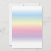 Unicorn Fairy Mermaid Birthday Magische Einladung (Rückseite)