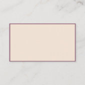 Unicorn Fairy Princess Fantasy Magical Personalize Visitenkarte (Rückseite)