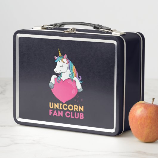 Unicorn Fan Club Kinder Metall Brotdose (Beispiel)