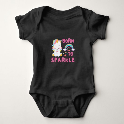 Unicorn Fan Club Magical Kids Baby Strampler (Vorderseite)