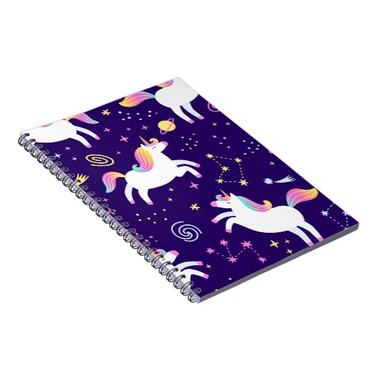 Unicorn Fan Club Muster Notizblock (Rechte Seite)