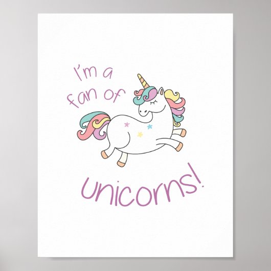 Unicorn Fan Poster (Vorne)