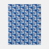 Unicorn Fantastisches Pferd Fleecedecke (Vorderseite)