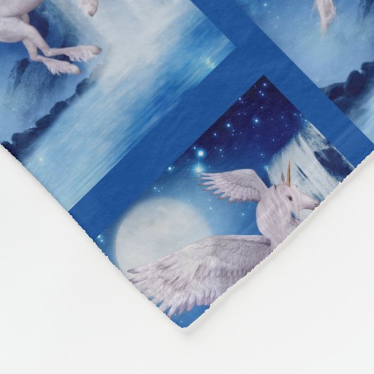 Unicorn Fantastisches Pferd Fleecedecke (Ecke)