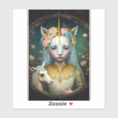 Unicorn Fantasy Art Aufkleber (Blatt)
