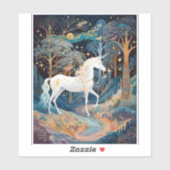Unicorn Fantasy Art Aufkleber (Blatt)