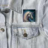 Unicorn Fantasy Art Button (Beispiel)