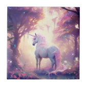 Unicorn Fantasy Art Fliese (Vorderseite)