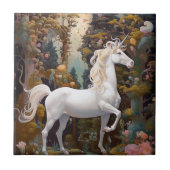 Unicorn Fantasy Art Fliese (Vorderseite)