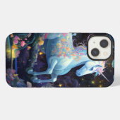 Unicorn Fantasy Art iPhone Hülle (Rückseite (Horizontal))