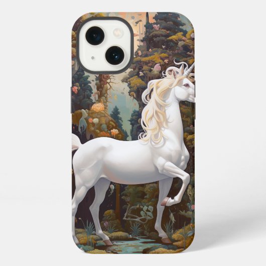 Unicorn Fantasy Art iPhone Hülle (Rückseite)