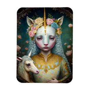 Unicorn Fantasy Art Magnet