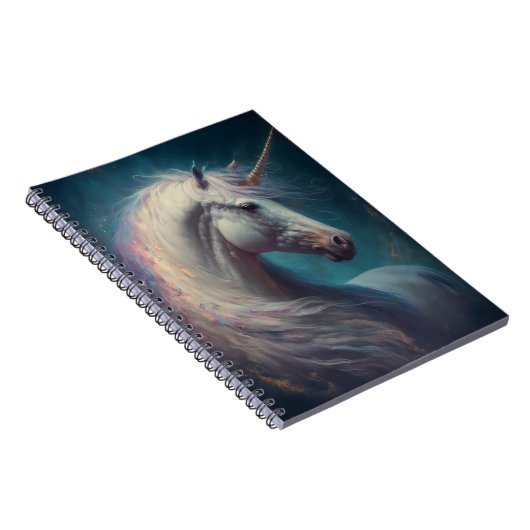 Unicorn Fantasy Art Notebook Notizblock (Rechte Seite)