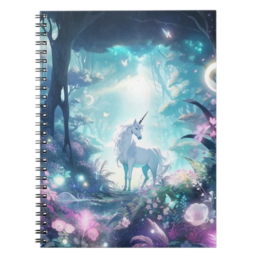 Unicorn Fantasy Art Notizblock (Vorderseite)