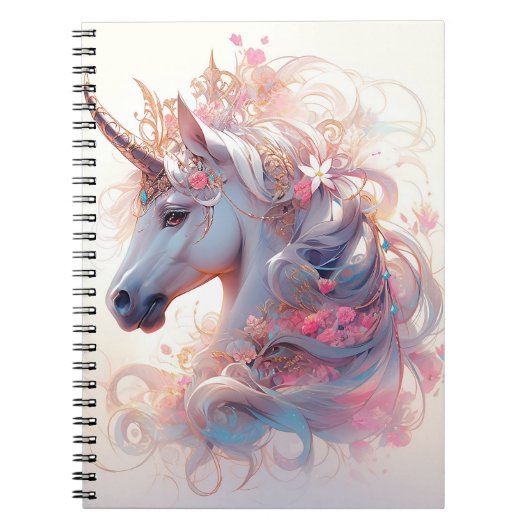 Unicorn Fantasy Art Notizblock (Vorderseite)