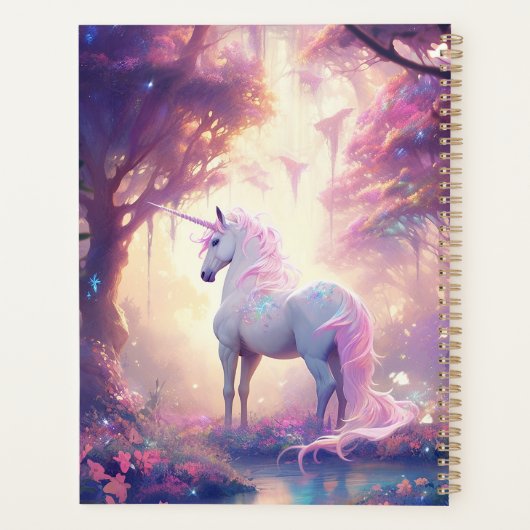 Unicorn Fantasy Art Planer (Rückseite)